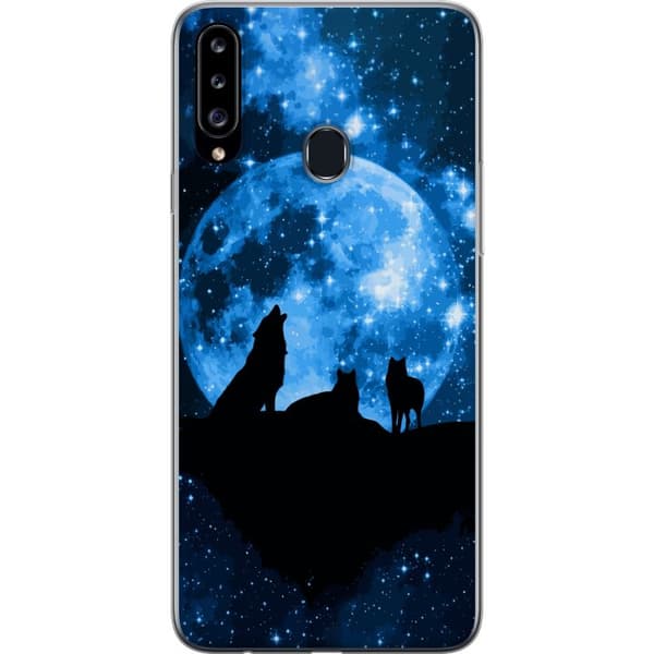 Kompatibelt Mobilskal till Samsung Galaxy A20s Vargar