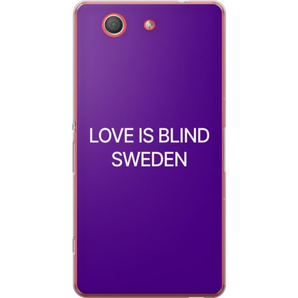 Sony Xperia Z3 Compact Gennemsigtig cover Kærlighed er Blind