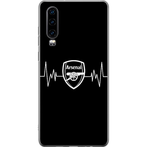 Huawei P30 Läpinäkyvä kuori Arsenal