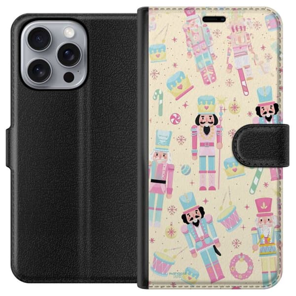 Kompatibelt Plånboksfodral till Apple iPhone 16 Pro Max Jul rosa