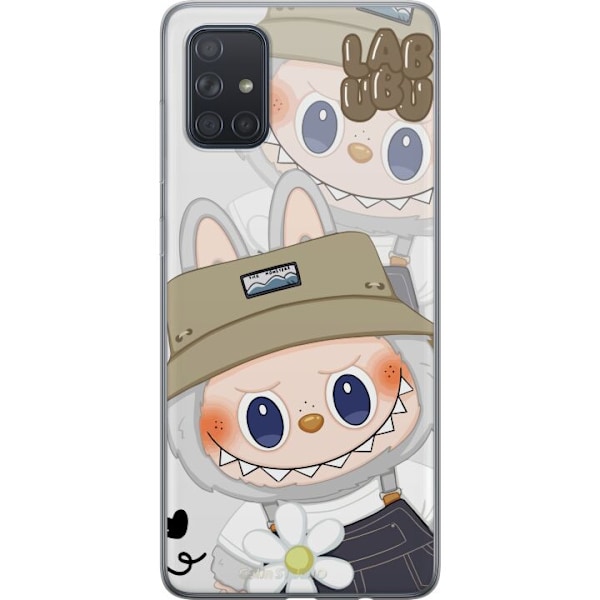 Samsung Galaxy A71 Läpinäkyvä kuori Labubu Minimal Mood - Yksinkertainen ja tyylikäs hirviösuunnittelu