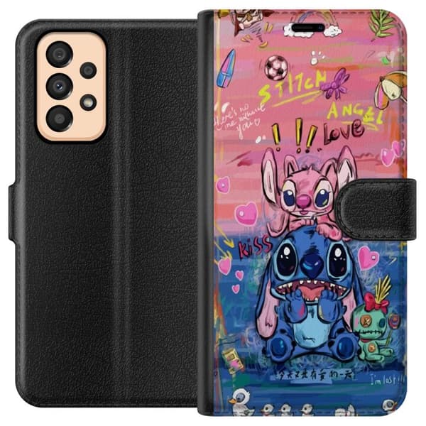 Kompatibelt Plånboksfodral till Samsung Galaxy A33 5G Stitch konst