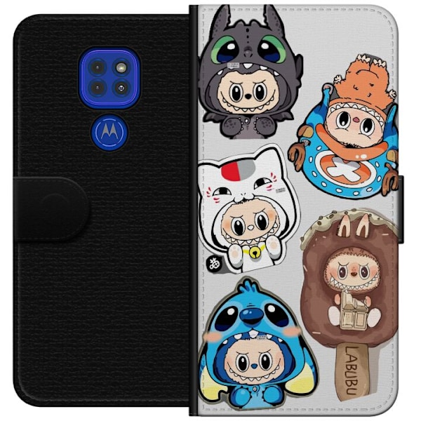 Motorola Moto G9 Play Lommeboketui Labubu figure samling - Pop