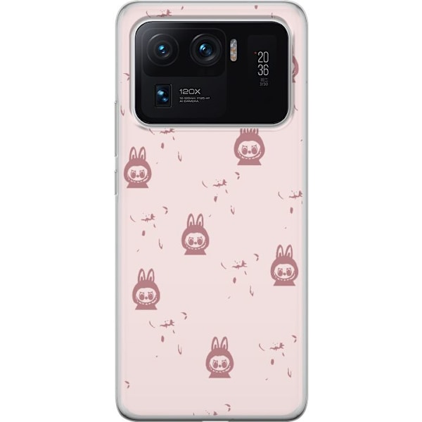 Xiaomi Mi 11 Ultra Läpinäkyvä kuori Labubu Neon Pop - Neonvärinen pop art hirviö