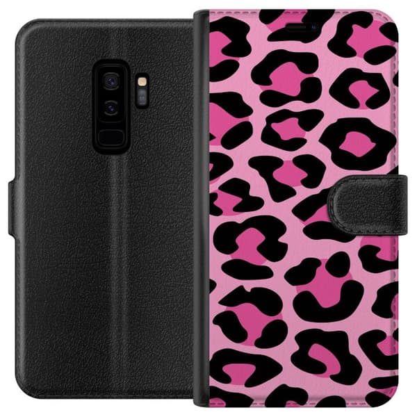 Kompatibelt Plånboksfodral till Samsung Galaxy S9+ Rosa Mönster