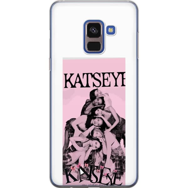 Kompatibelt Mobilskal till Samsung Galaxy A8 (2018) kattöga rosa