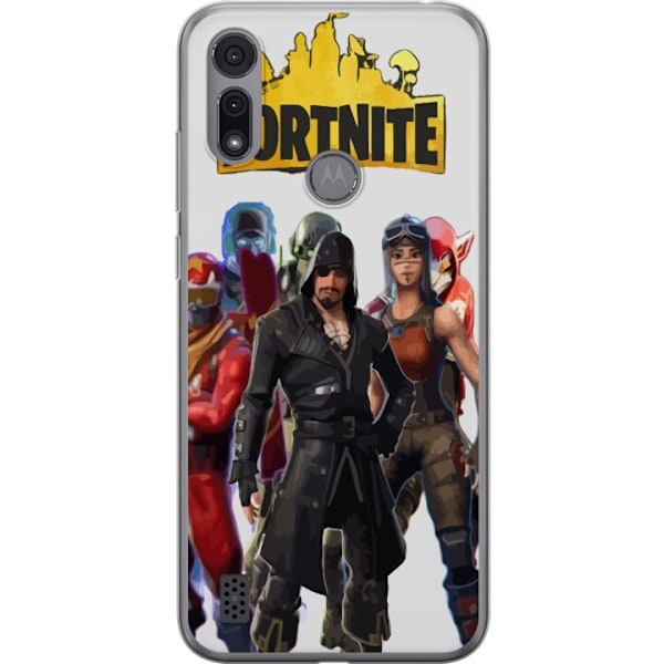 Motorola Moto E6i Gennemsigtig cover Fortnite