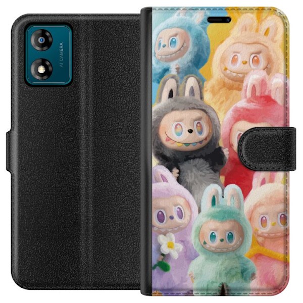 Motorola Moto E13 Tegnebogsetui Labubu Skitse Stil