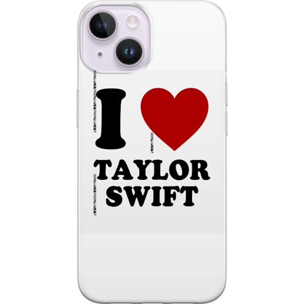 Apple iPhone 14 Genomskinligt Skal Taylor Swift