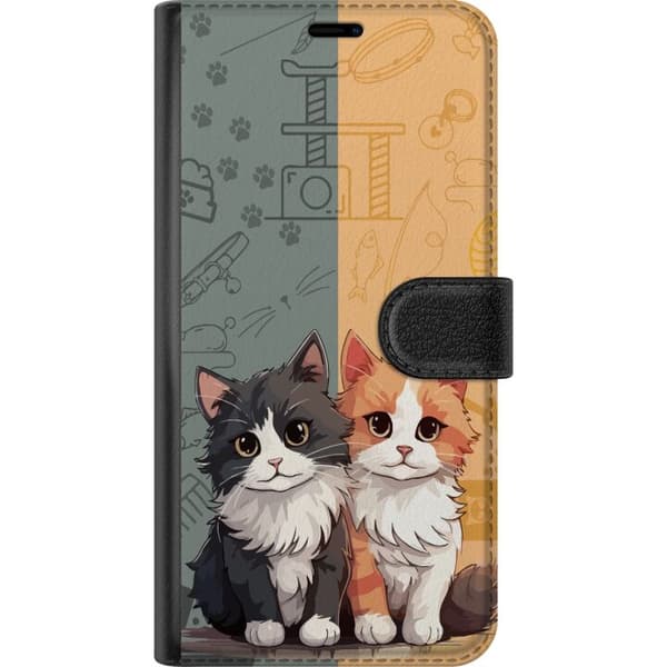 Kompatibel Tegnebogsetui til Samsung Galaxy A12 Katte