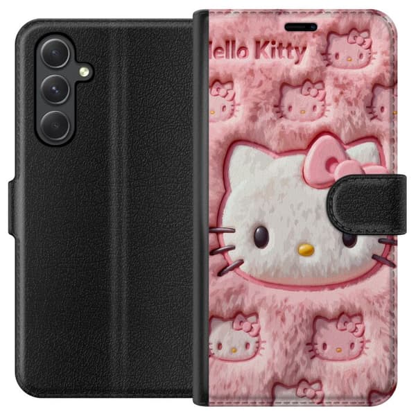 Kompatibelt Plånboksfodral till Samsung Galaxy A25 Söt rosa