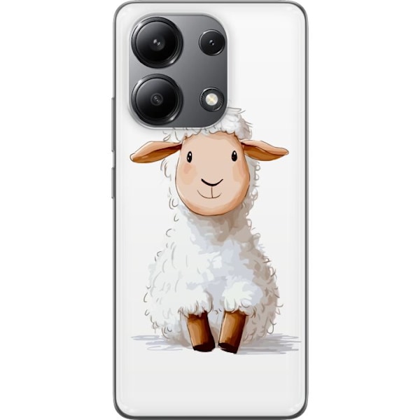 Xiaomi Redmi Note 13 4G Läpinäkyvä kuori Suloinen Lammas -