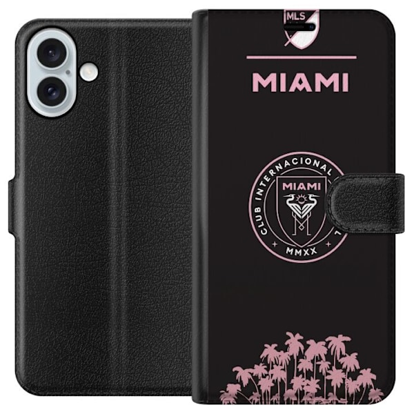 Apple iPhone 16 Plus Lompakkokotelo Inter Miami CF