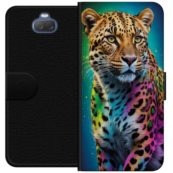 Sony Xperia 10 Lompakkokotelo Leopard