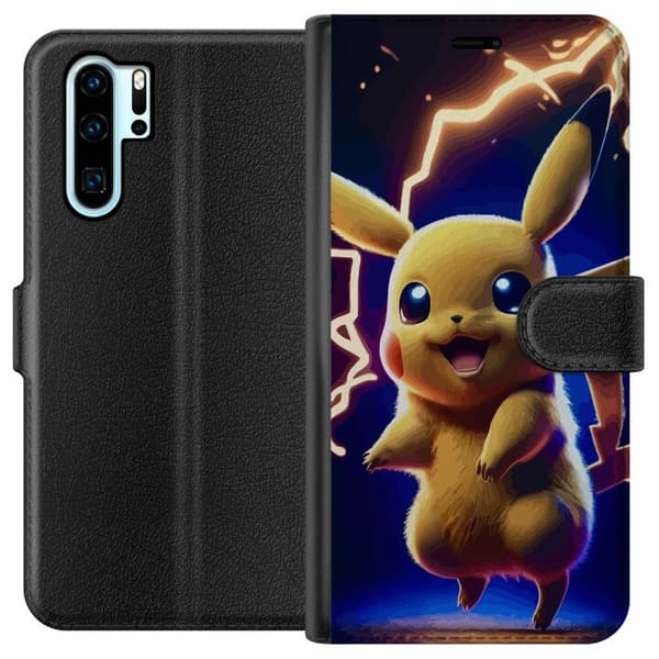 Kompatibelt Lommeboketui til Huawei P30 Pro Pikachu