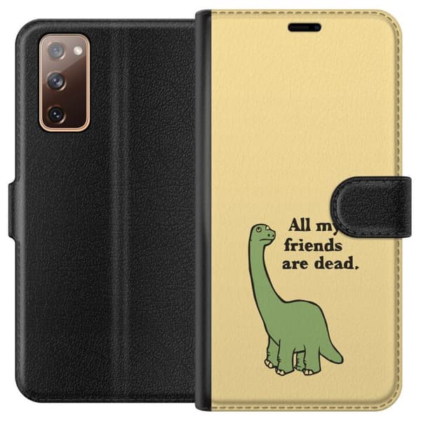 Kompatibelt Plånboksfodral till Samsung Galaxy S20 FE Dinosaurier