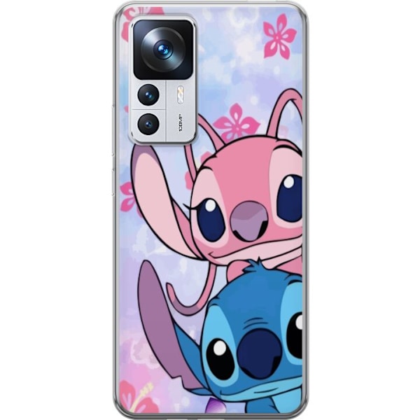 Xiaomi 12T Pro Genomskinligt Skal Stitch & Angel