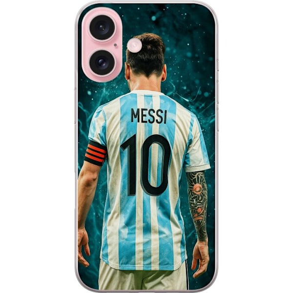 Apple iPhone 16 Läpinäkyvä kuori Messi