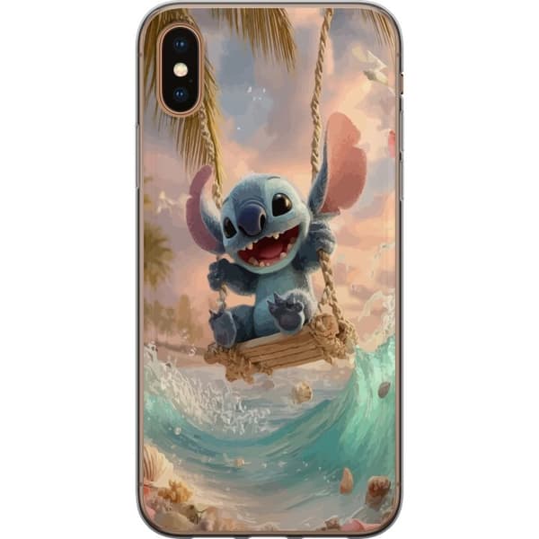 Kompatibelt Mobildeksel til Apple iPhone XS Disney Stitch blå alien søt figur samleobjekt