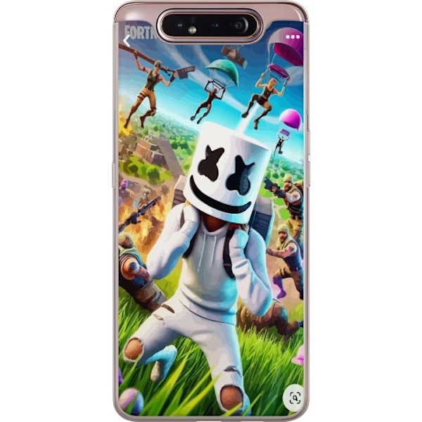 Samsung Galaxy A80 Läpinäkyvä kuori Fortnite