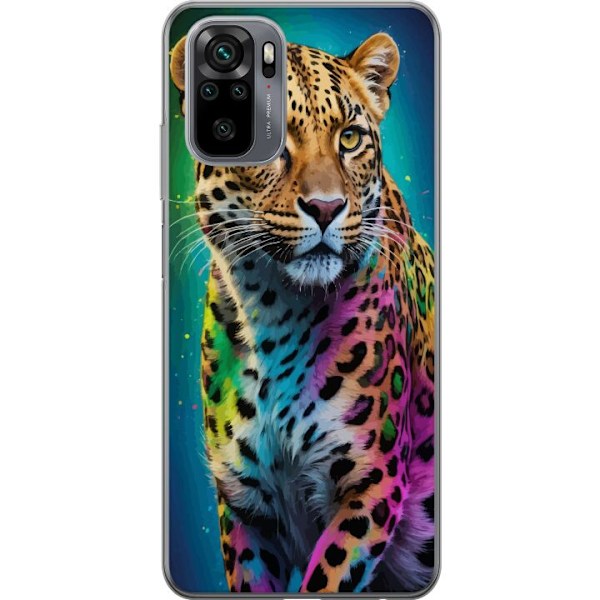 Xiaomi Redmi Note 10S Genomskinligt Skal Leopard