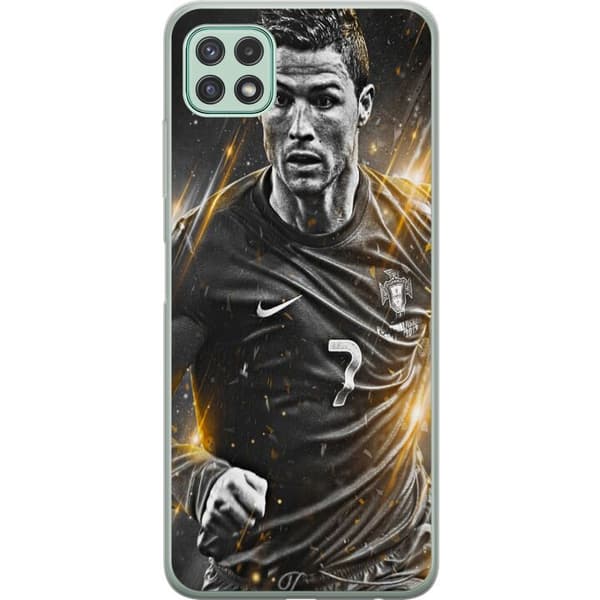Kompatibelt Mobildeksel til Samsung Galaxy A22 5G Cristiano Ronaldo
