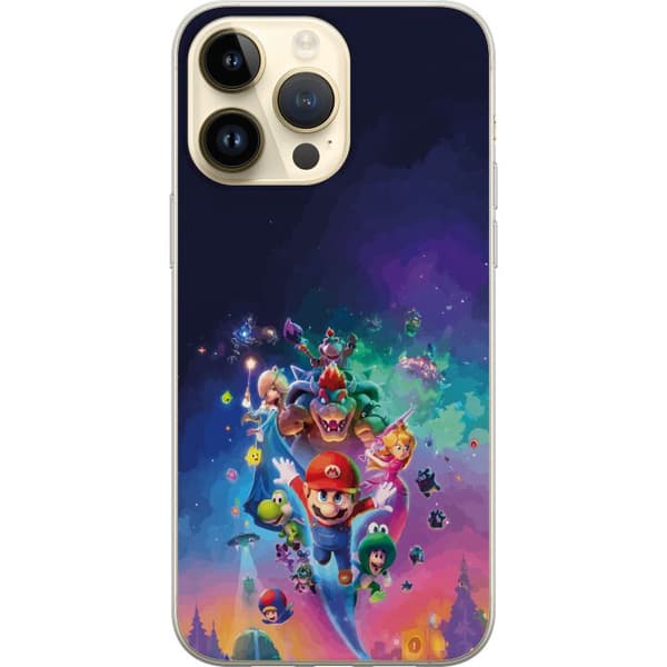Kompatibelt Mobildeksel til Apple iPhone 15 Pro Max GSuper Mario flerfarget