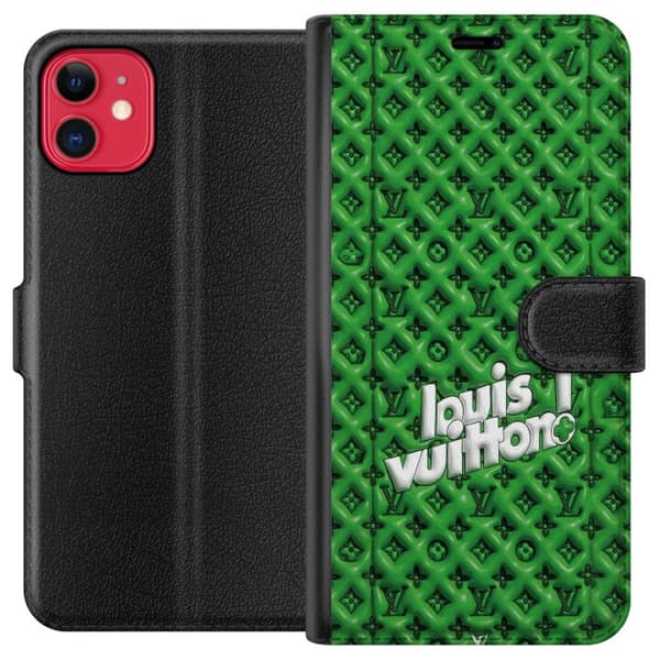 Yhteensopiva Lompakkokotelo Apple iPhone 11 Innoitettu vihreä monogrammi logolla vihreä