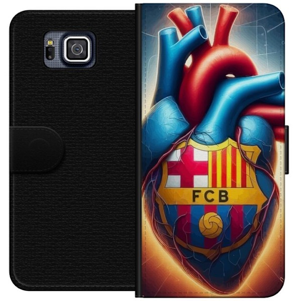 Samsung Galaxy Alpha Lommeboketui FCB Hjerte