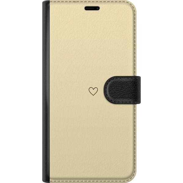 Kompatibelt Lommeboketui til Samsung Galaxy S20+ Hjerte Gul