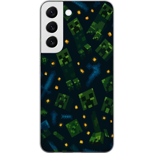 Samsung Galaxy S22 5G Gennemsigtig cover Minecraft Dungeons Mo