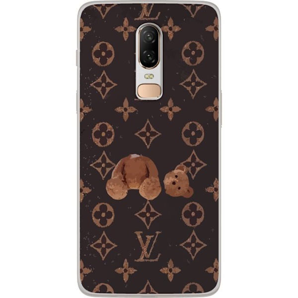 OnePlus 6 Läpinäkyvä kuori Louis V Teddykaru