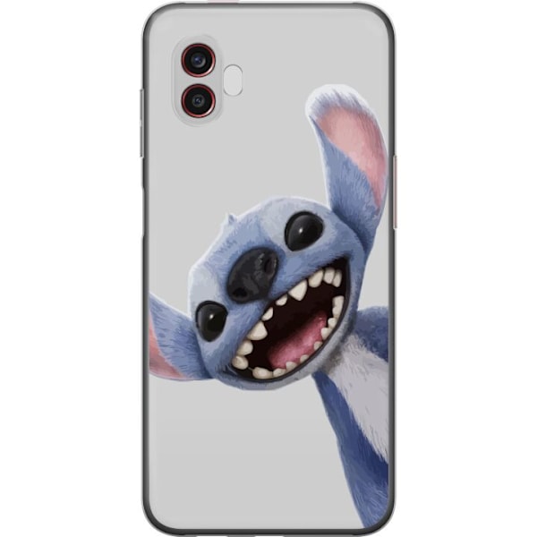 Samsung Galaxy Xcover6 Pro Genomskinligt Skal Stitch i Fart – Kawaii Design för Fans & Barn