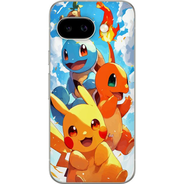 Google Pixel 9a Läpinäkyvä kuori Pocket Creatures - innoitt