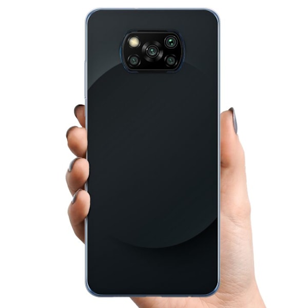 Xiaomi Poco X3 NFC TPU Mobilcover Sort prik