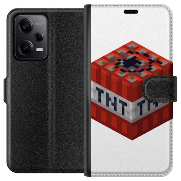 Xiaomi Redmi Note 12 Pro Tegnebogsetui Minecraft TNT