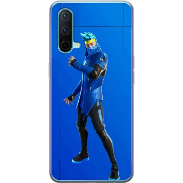 OnePlus Nord CE 5G Gennemsigtig cover Fortnite - Ninja Blue
