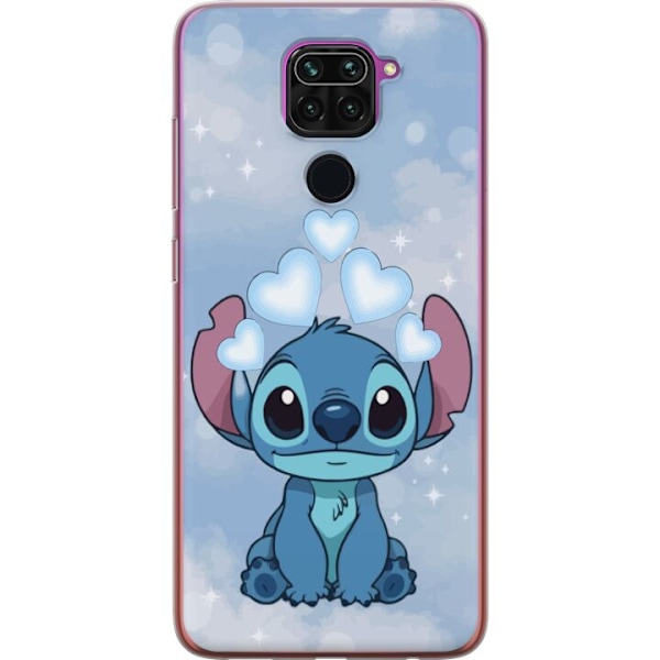 Xiaomi Redmi Note 9 Genomskinligt Skal Stitch Hoppande Glädje