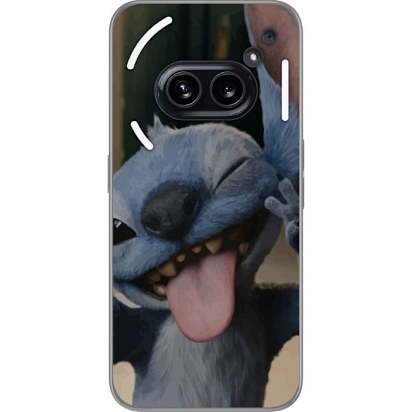 Nothing Phone (2a) Läpinäkyvä kuori Stitch Söpö Alien - Sininen Suosikki Ulkoavaruudesta