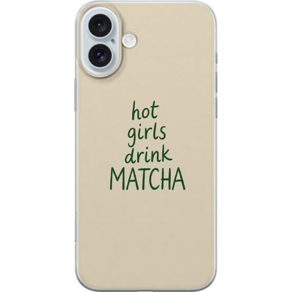 Kompatibel Mobilcover til Apple iPhone 16 Plus Matcha-piger beige