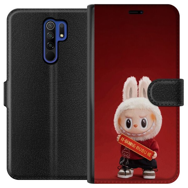 Xiaomi Redmi 9 Plånboksfodral Pop Mart The Monsters Labubu Be