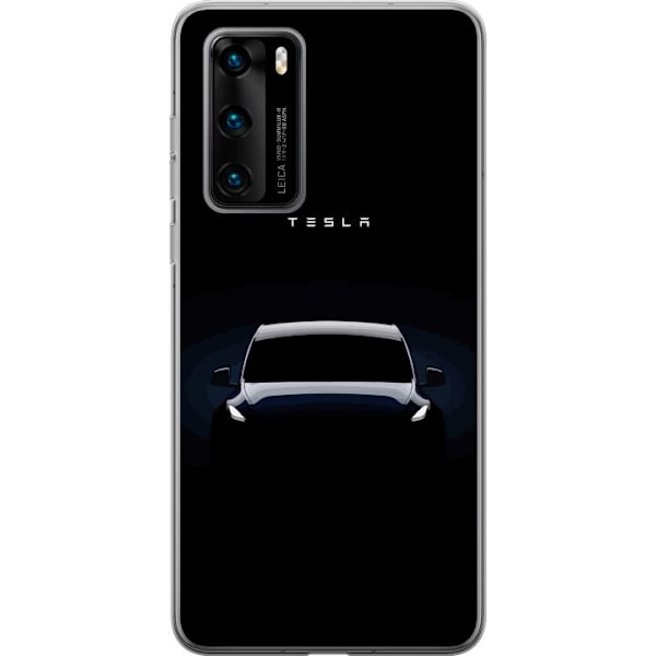 Huawei P40 Genomskinligt Skal Tesla