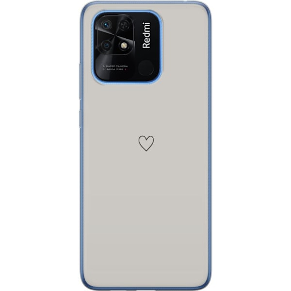 Xiaomi Redmi 10C Läpinäkyvä kuori Sydän