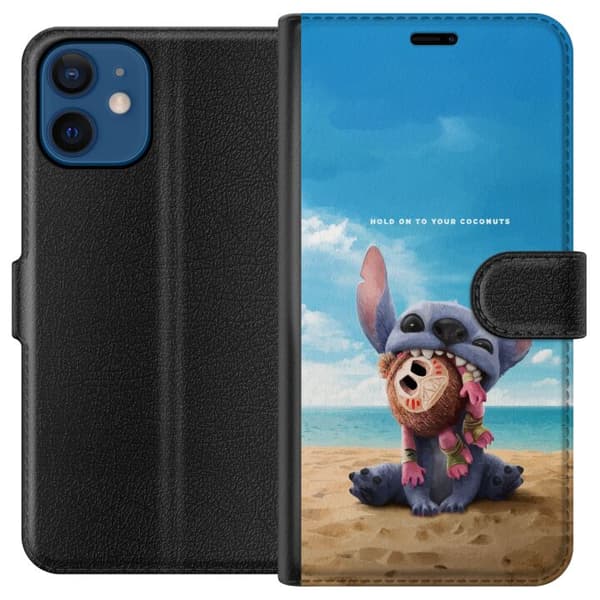 Kompatibelt Plånboksfodral till Apple iPhone 12 Stitch | Kokosnöt