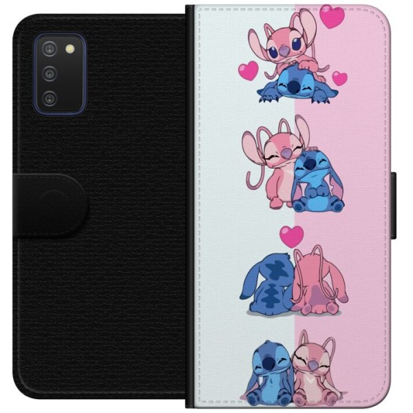Samsung Galaxy A03s Tegnebogsetui Lilo & Stitch