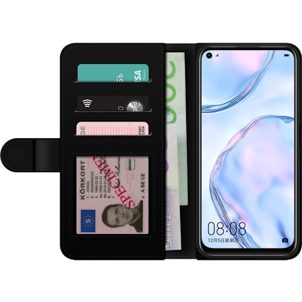 Huawei P40 lite Tegnebogsetui Blad Detaljer