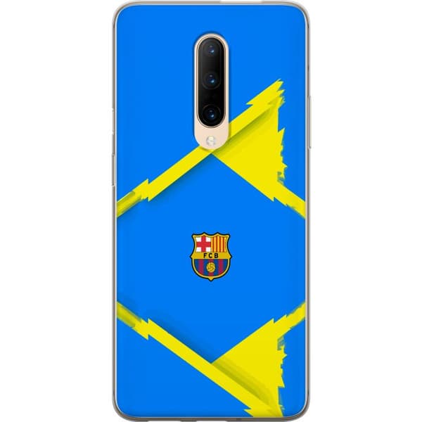 Kompatibelt Mobildeksel til OnePlus 7 Pro Blågul fotbollsdesign blå