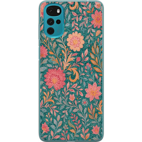 Motorola Moto G22 Gjennomsiktig deksel Floral Dream