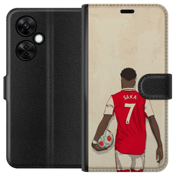 OnePlus Nord CE3 Tegnebogsetui Arsenal FC Fodbold Arsenal FC Motiv Spiller Premier League England Populær Sport Fodboldstjerne London