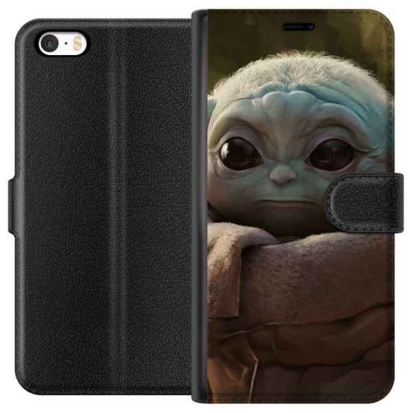 Apple iPhone SE (2016) Tegnebogsetui Baby Yoda